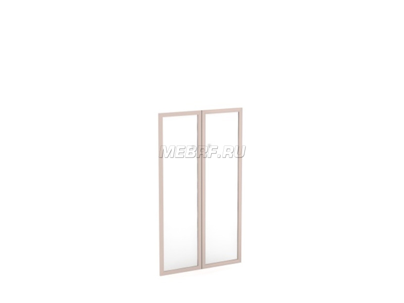 Дверь стеклянная тонированная в алюминиевом профиле V-024